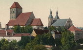 Widok na chojnickie kościoły. Ok. 1908 r.