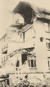 Budynek przy ulicy Warszawskiej 19 po zbombardowaniu w dniu 1 września 1939 r.