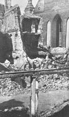 Zniszczenia w zabudowie rynku w wyniku walk w lutym 1945 r.