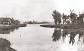 Widok od strony miasta na Jezioro Zakonne. Ok 1906 r. 
