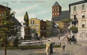 Widok na Wilhelmsplatz i  ul. Gdańską. 0k. 1914 r.  