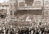 I Batalion podczas uroczystości Bożego Ciała. Czerwiec 1928 r.