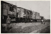 Chojnice. Zniszczony pociąg pancerny. 5.09.1939.