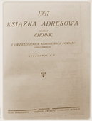 Książka adresowa Chojnic z 1937 r.