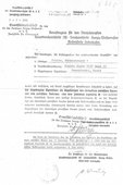 Decyzja o konfiskacie nieruchomości z czerwca 1942 roku należącej do Marii Dzwonkowskiej zamieszkałej w Chojnicach przy ul. Ramy 1, wystawiona przez Główny Urząd Powierniczy Wschód - filia w Gdyni.