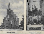 Nowo zbudowany na początku XX w. kościół katolicki w Łęgu. 