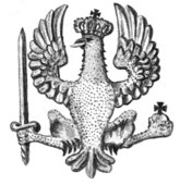 Orzeł ze sztandaru pułkowego z 1807 r.