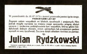 Nekrolog napisany za życia przez j. Rydzkowskiego.