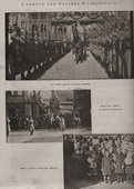 Przegląd piechoty, wjazd gen. Hallera na rynek, powitanie przez dzieci. Chojnice.1920 r.  